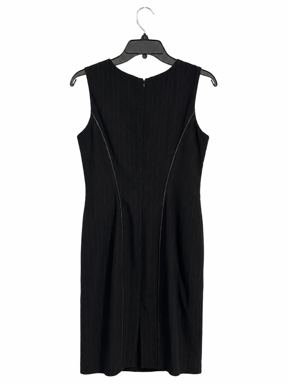 Worthington Black Sheath Dress 10 Sleeveless Career Office Lined Stretch